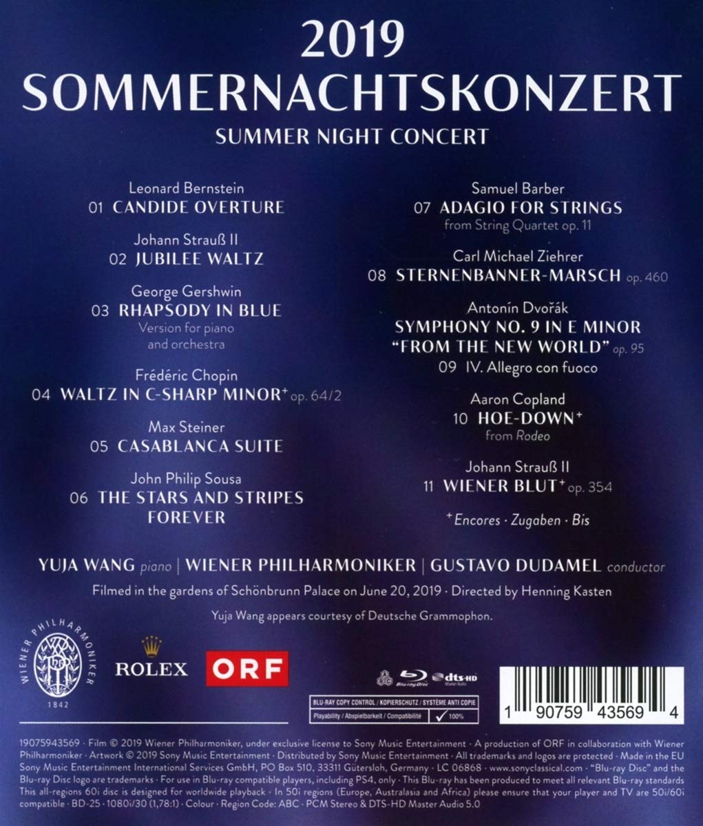 Sommernachtskonzert 2019 (Blu-Ray Disc) | Gustavo Dudamel, Wiener Philharmoniker