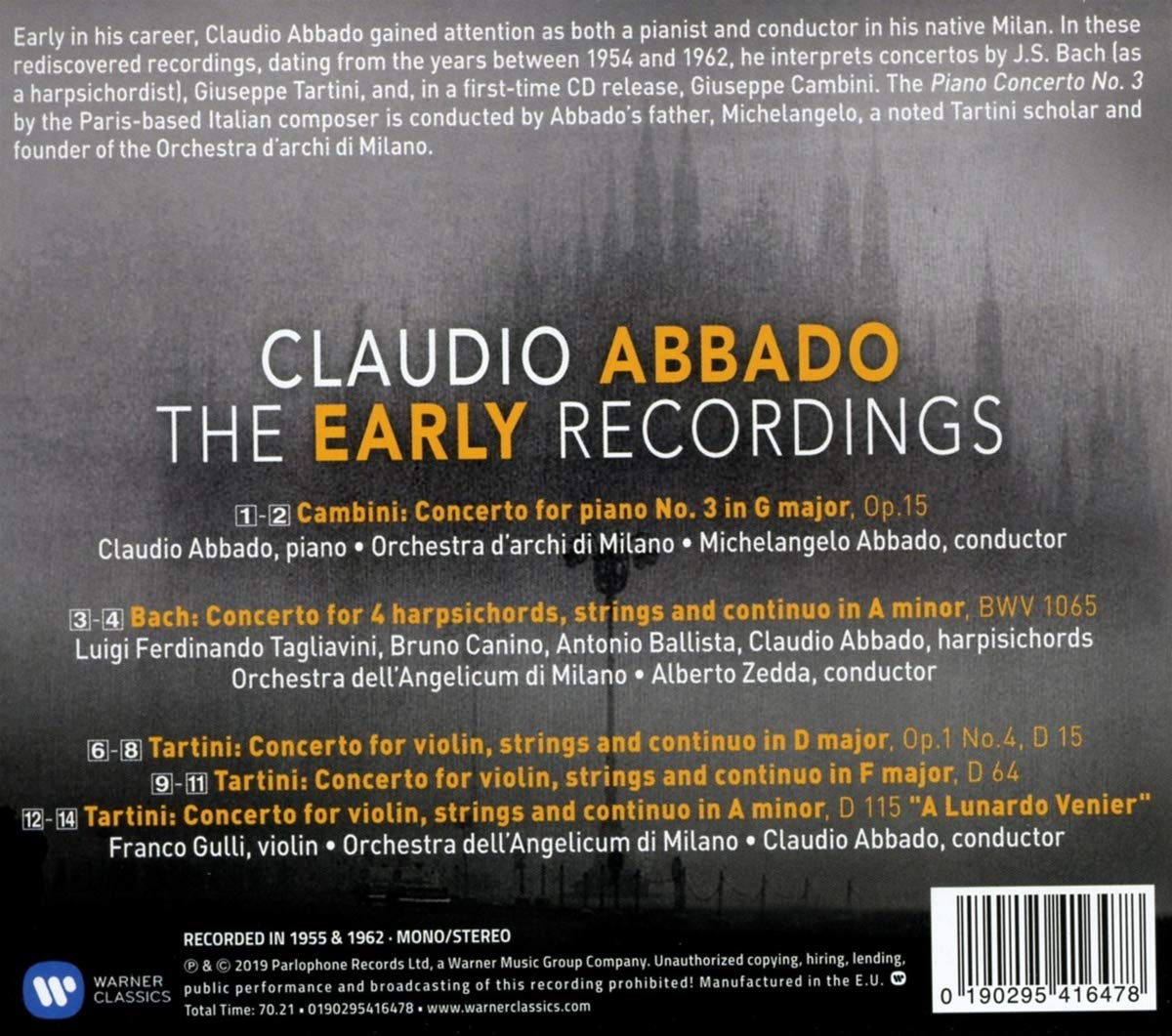 Claudio Abbado - The early recordings | Claudio Abbado