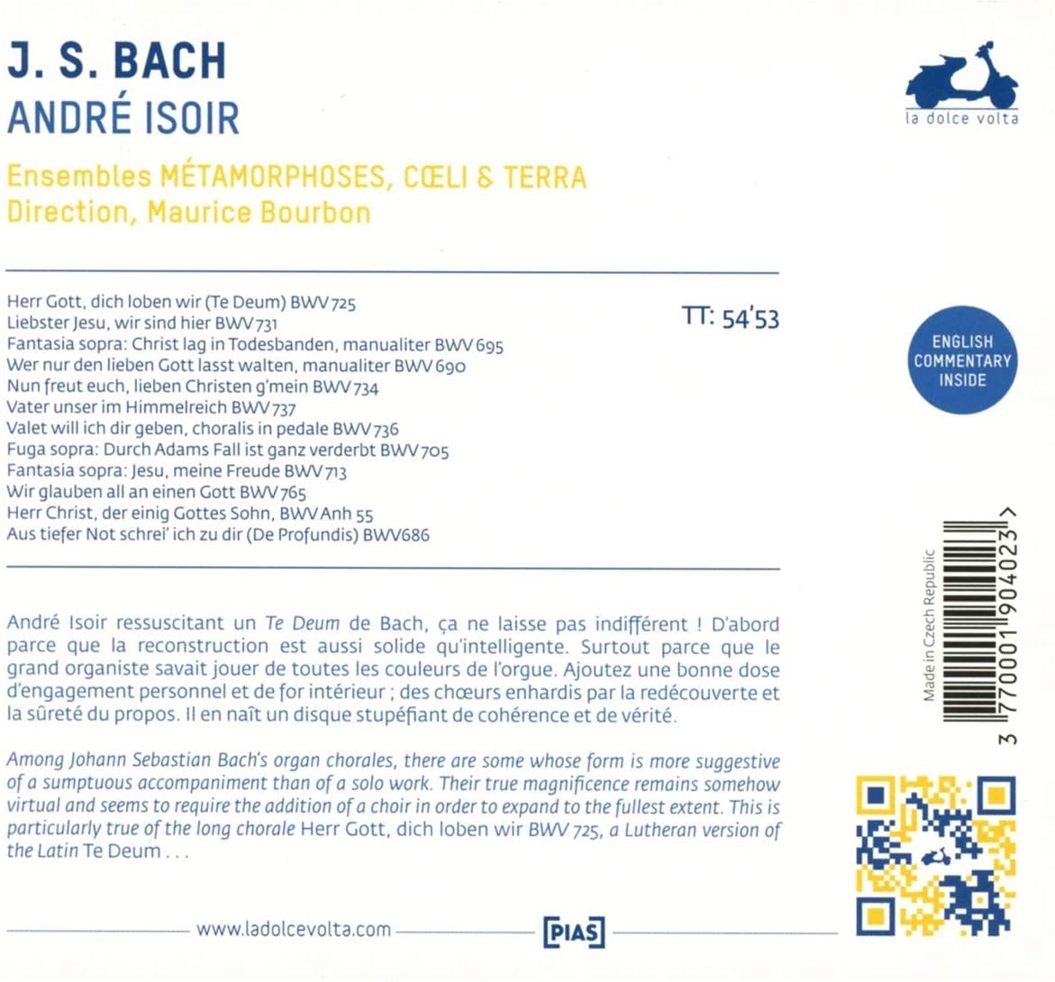 J. S. Bach: Te Deum/De Profundis | Andre Isoir