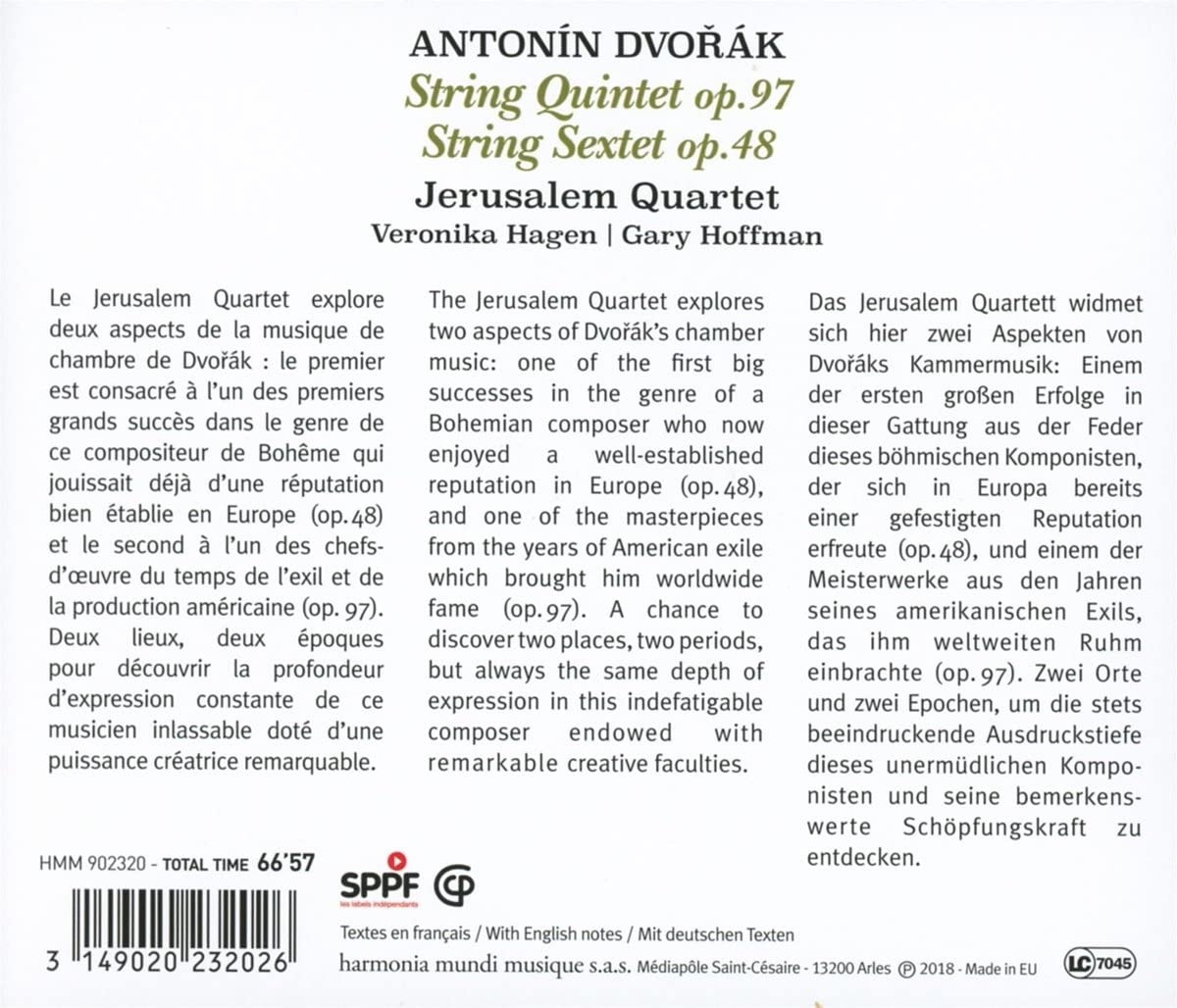 Antonin Dvorak: String Quintet, Op. 97/String Sextet, Op. 48 | Antonin Dvorak