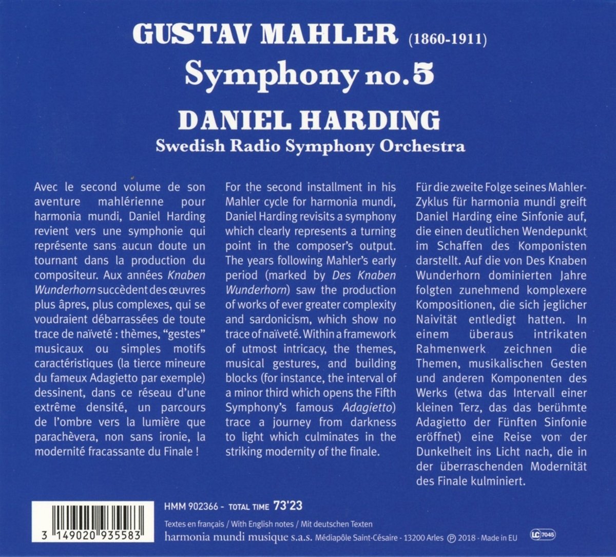 Symphonie Nr. 5 | Daniel Harding , Gustav Mahler