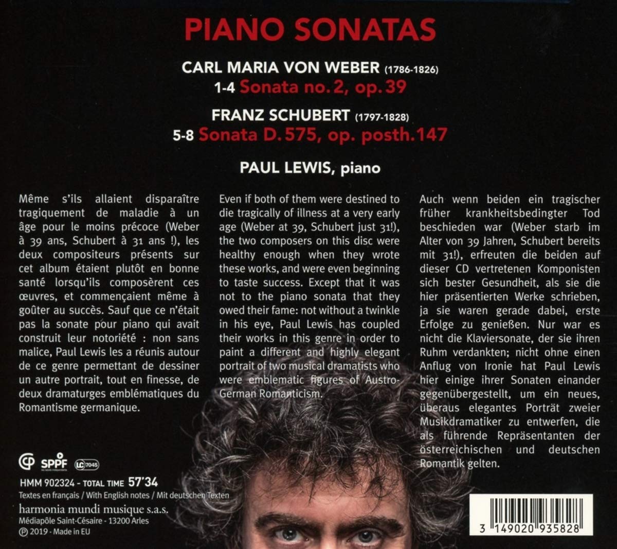 Weber, Schubert: Sonatas | Paul Lewis