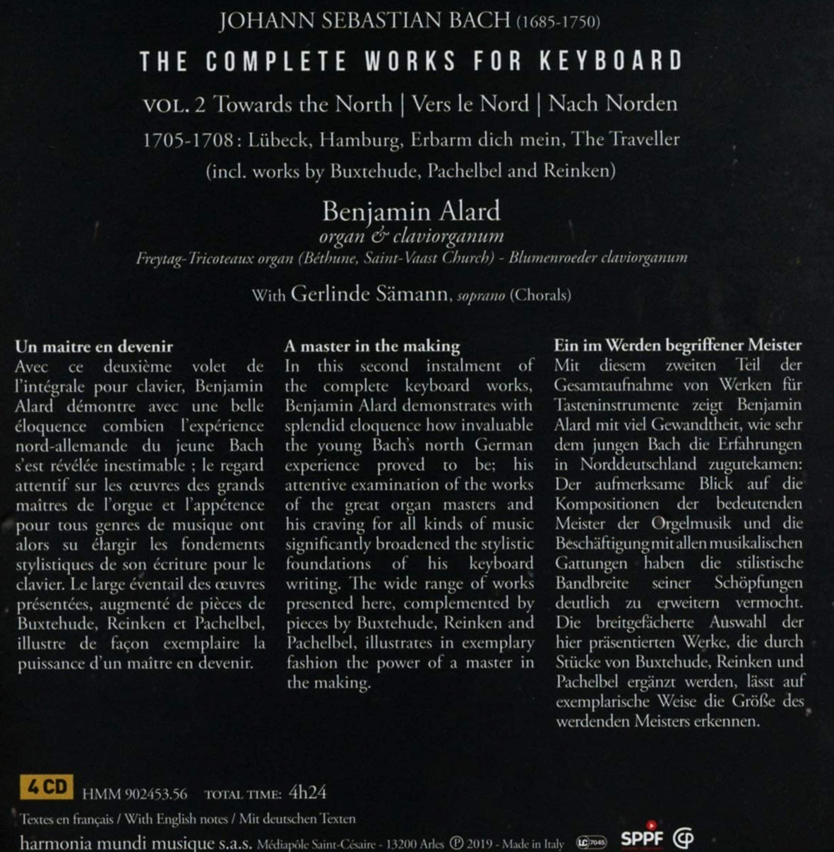 Johann Sebastian Bach: The Complete Works For Keyboard: Towards The North - Box Set | Benjamin Alard