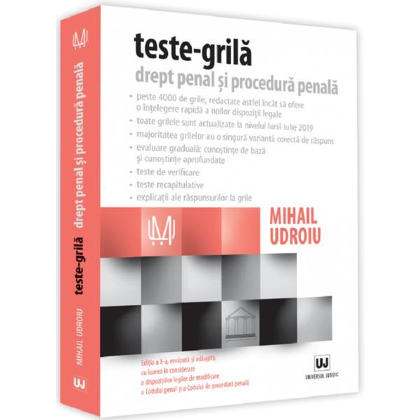 Teste-grila. Drept penal si procedura penala | Mihail Udroiu