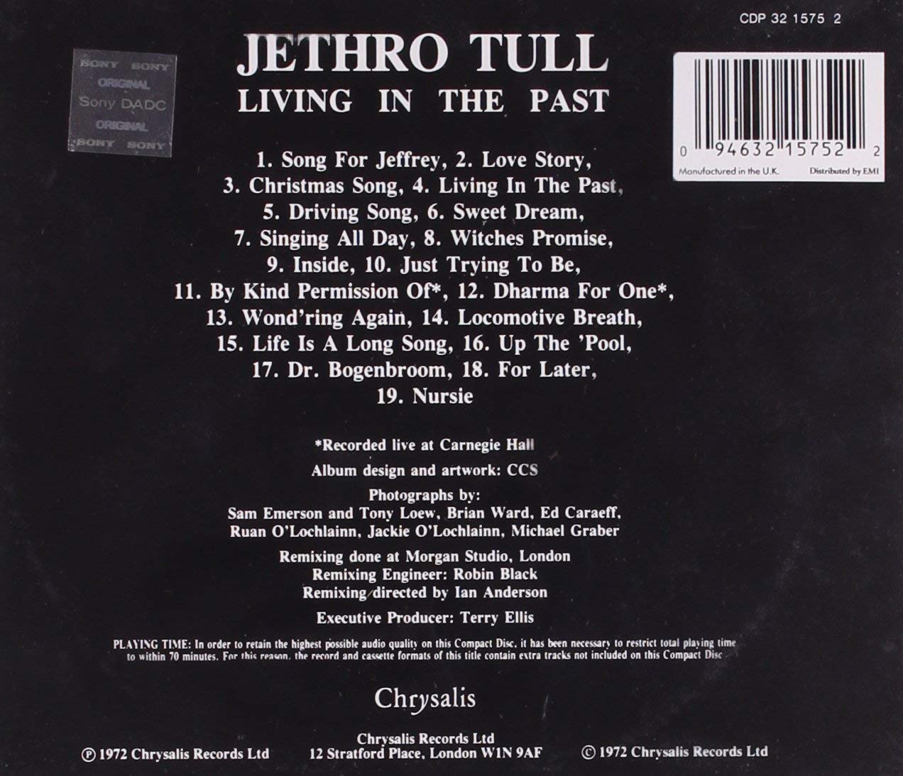 Living In The Past | Jethro Tull