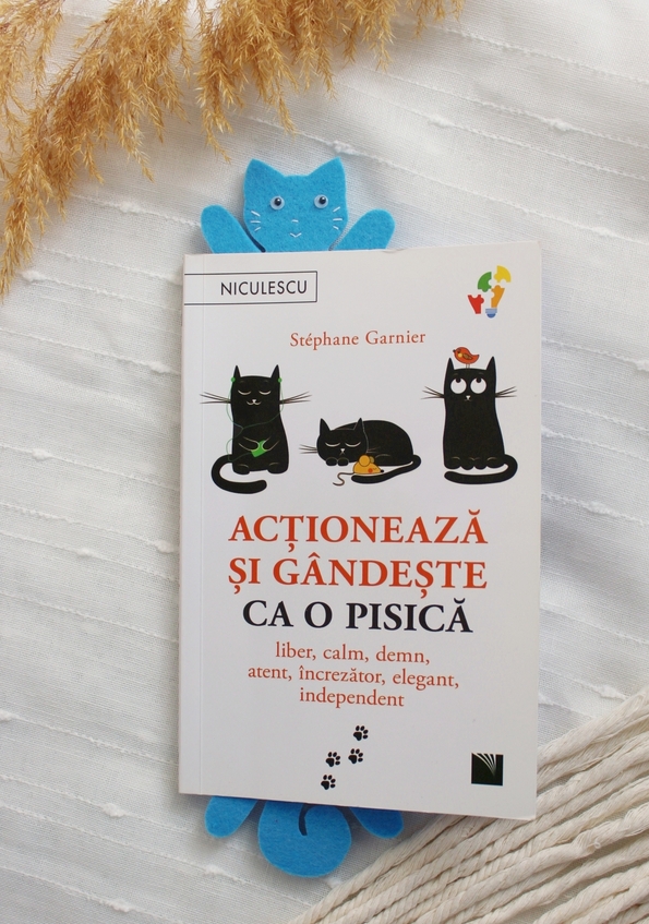 Semn de carte - Pisica castravete albastru | Ana Crafts - 4 | YEO