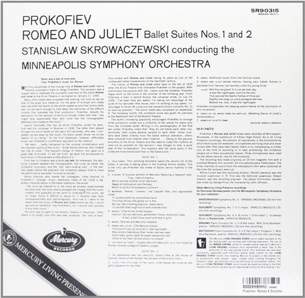Prokofiev: Romeo And Juliet Ballets Suites 1 & 2 - Vinyl | Stanislaw Skrowacziewski, Minneapolis Symphony