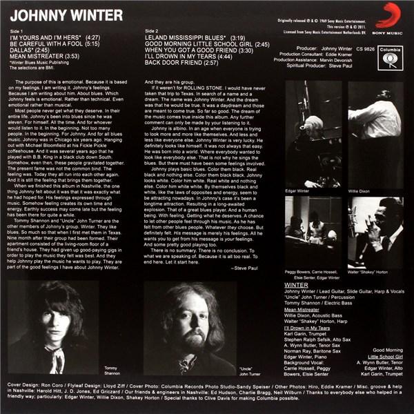 Johnny Winter - Vinyl | Johnny Winter - 1 | YEO