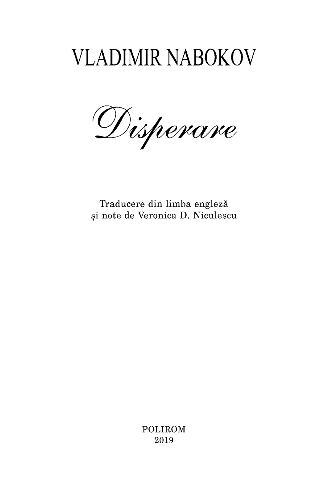 Disperare | Vladimir Nabokov - 1 | YEO