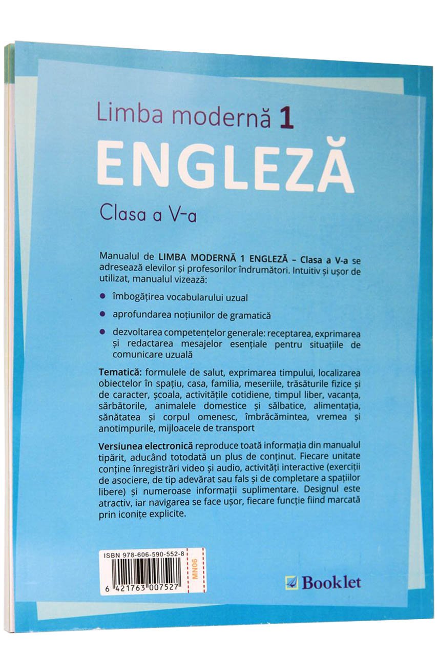 Manual limba moderna 1 - Clasa a V-a - Limba Engleza | Liliana Putinei, Cristina Mircea, Cristina Truta - 1