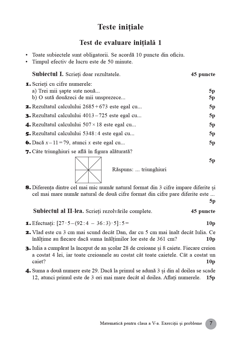 Matematica. Exercitii si probleme pentru clasa a V-a | Nicolae Sanda, Monica Berende, Nastasia Chiciudean - 4 | YEO