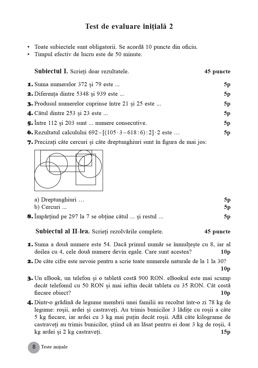 Matematica. Exercitii si probleme pentru clasa a V-a | Nicolae Sanda, Monica Berende, Nastasia Chiciudean - 5 | YEO