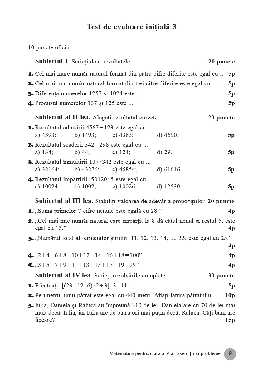 Matematica. Exercitii si probleme pentru clasa a V-a | Nicolae Sanda, Monica Berende, Nastasia Chiciudean - 6 | YEO