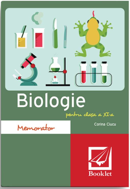 Memorator de biologie pentru clasa a XI-a | Corina Ciucu Booklet Clasa a XI-a