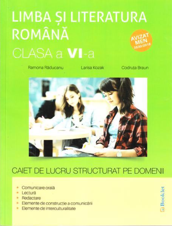 Caiet de lucru structurat pe domenii - Clasa a VI-a | Ramona Raducanu, Larisa Kozak, Codruta Braun