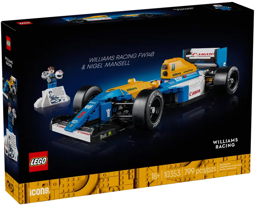 LEGO Icons - Williams Racing FW14B si Nigel Mansell (10353) | LEGO - imagine 12