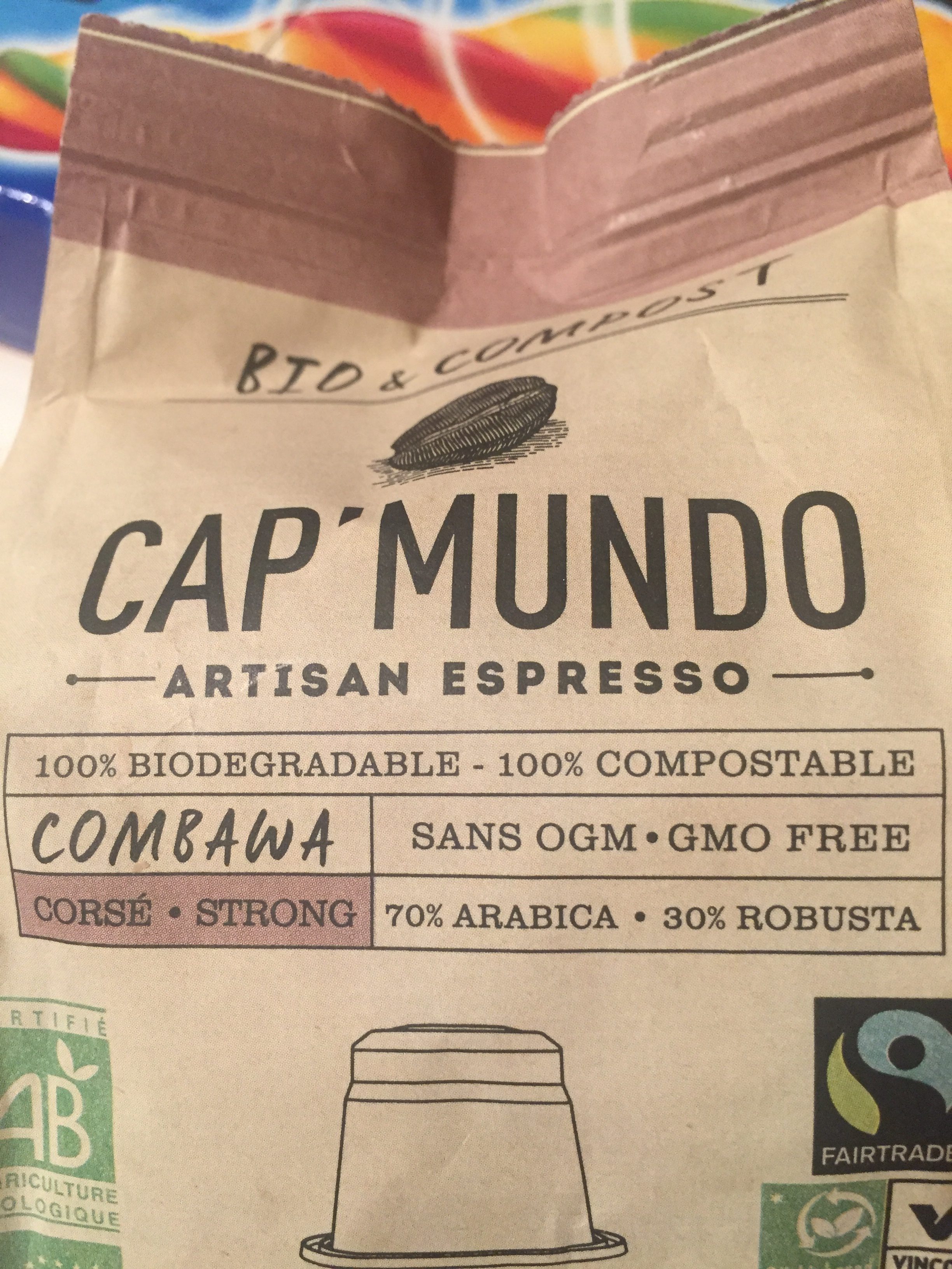 Capsule espresso - Combawa Cap\'Mundo Bio | Quai Sud