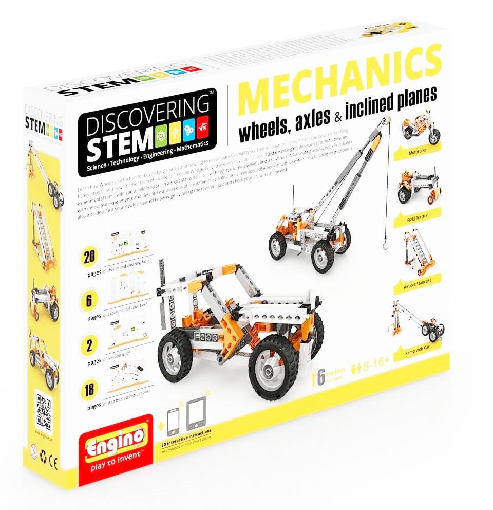 Set de constructie - STEM Wheels, Axles and Inclined Planes | Engino