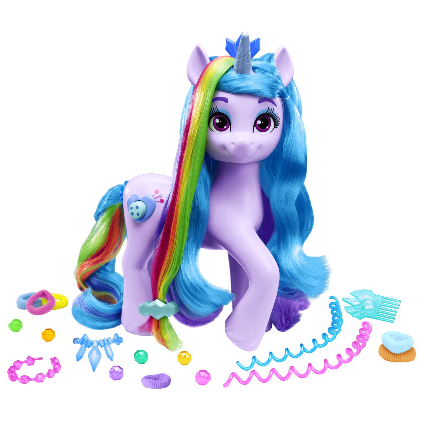 Jucarie - My Little Pony - Izzy Moonbow si Coafurile Curcubeu | Hasbro