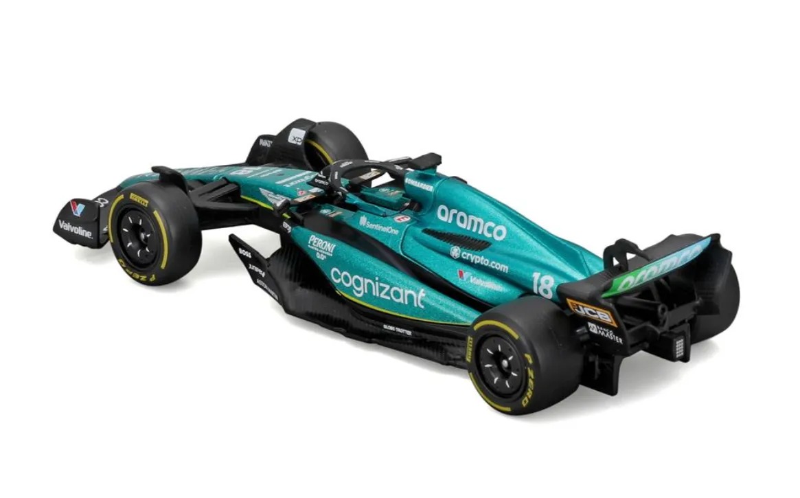 Macheta Formula 1 - Race Aston Martin AMR23 - Lance Stroll #18 | Bburago - 2