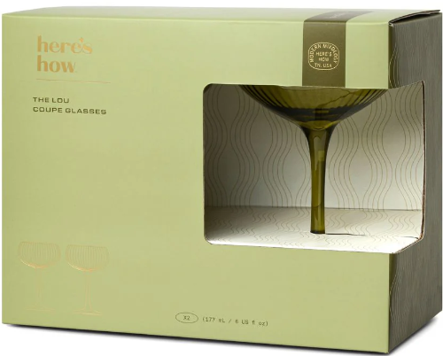 Set 2 pahare - Lou - Masliniu | Here's How