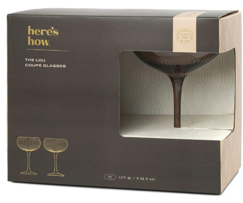Set 2 pahare - Lou - Fumuriu | Here's How