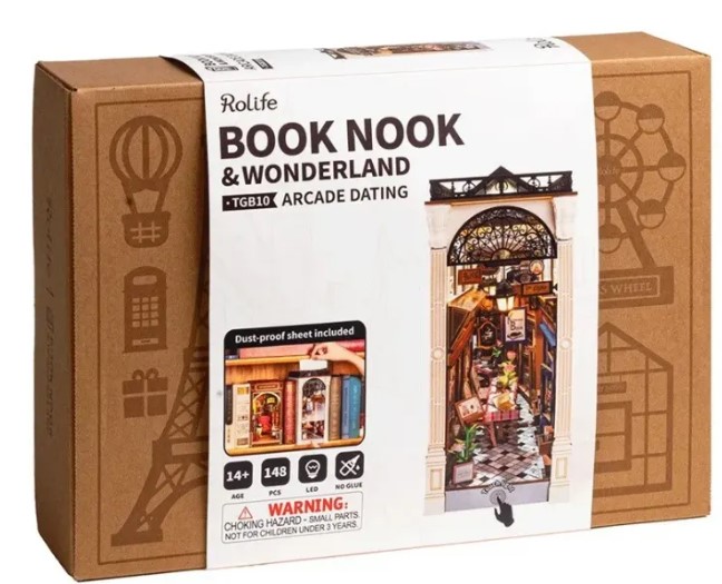 Book Nook. Puzzle 3D - Cotor de carte - Arcade Dating | Robotime - 8