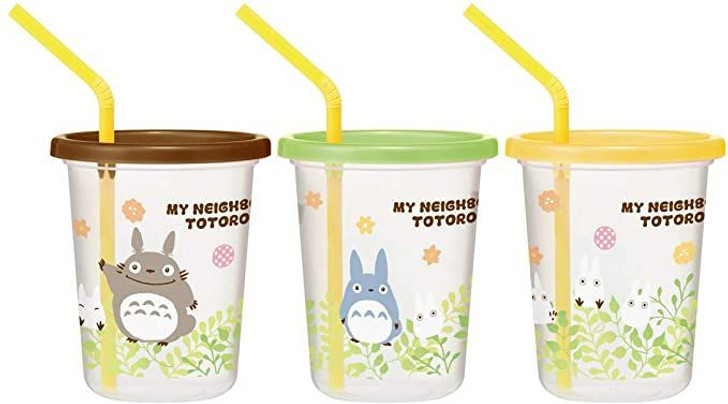 Set 3 pahare cu pai - My Neighbor Totoro | Benelic