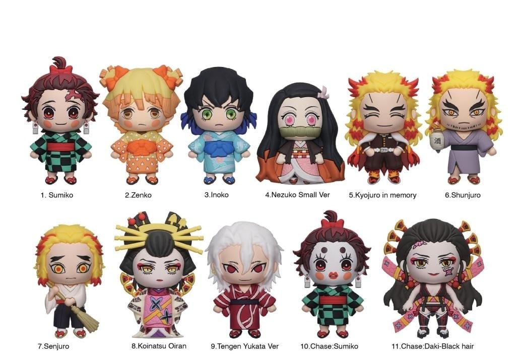 Figurina breloc cu clips - Demon Slayer S2 (produs supriza, pret pe bucata) | Monogram