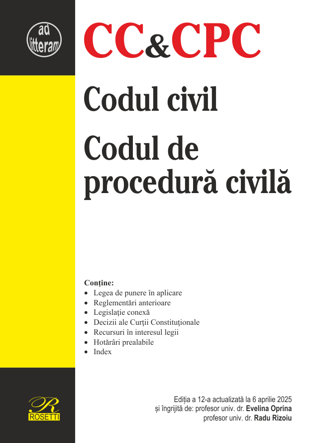 Codul civil - Codul de procedura civila | Evelina Oprina, Radu Rizoiu