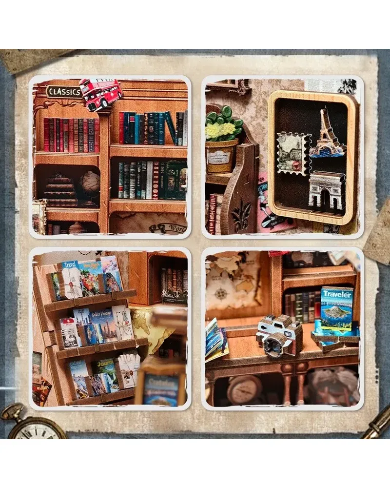 Book Nook. Puzzle 3D - Journey Trace Bookshop | Robotime - 4