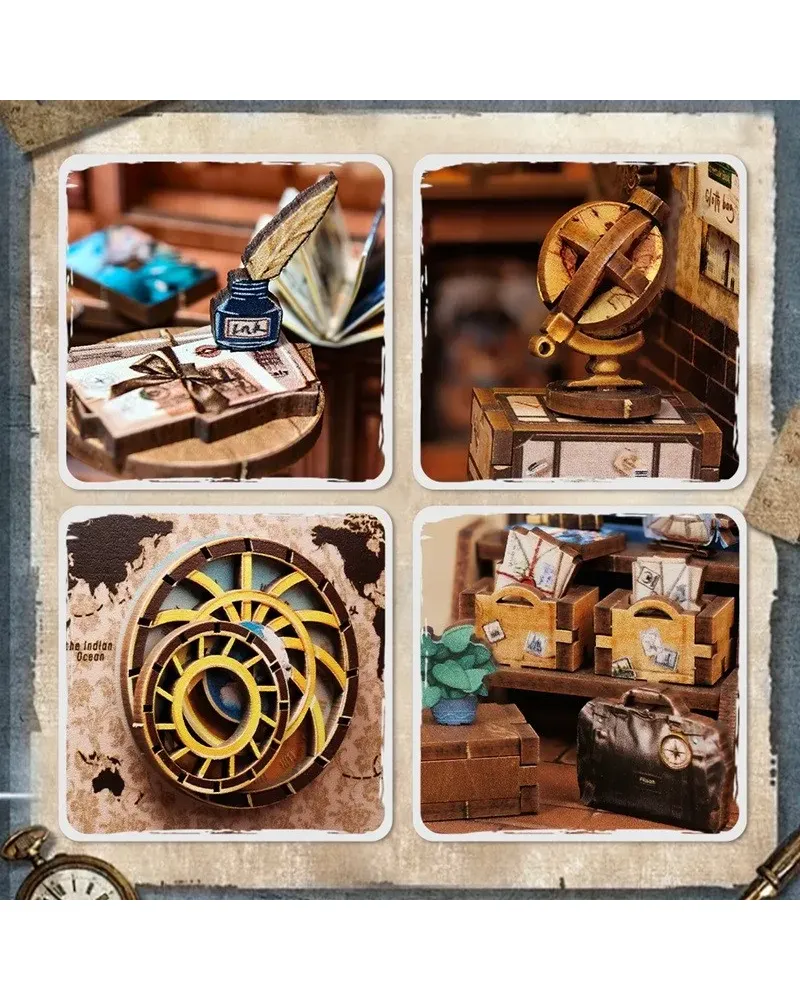 Book Nook. Puzzle 3D - Journey Trace Bookshop | Robotime - 5