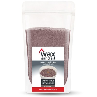 Lumanare - WaxSandArt Antracit Parfum Antitabac - 250 g | Lumanaresele - 1 | YEO