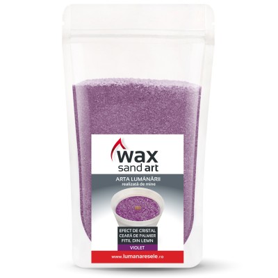  Lumanare - WaxSandArt Violet Parfum Lavanda - 250 g | Lumanaresele 