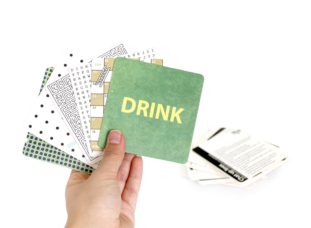 Suporturi pentru pahar cu jocuri de baut - Bar Games Beer Mats (set 30) | Suck Uk - 5 | YEO