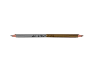 Creion colorat cu 2 capete - Auriu / Argintiu | Letterbox