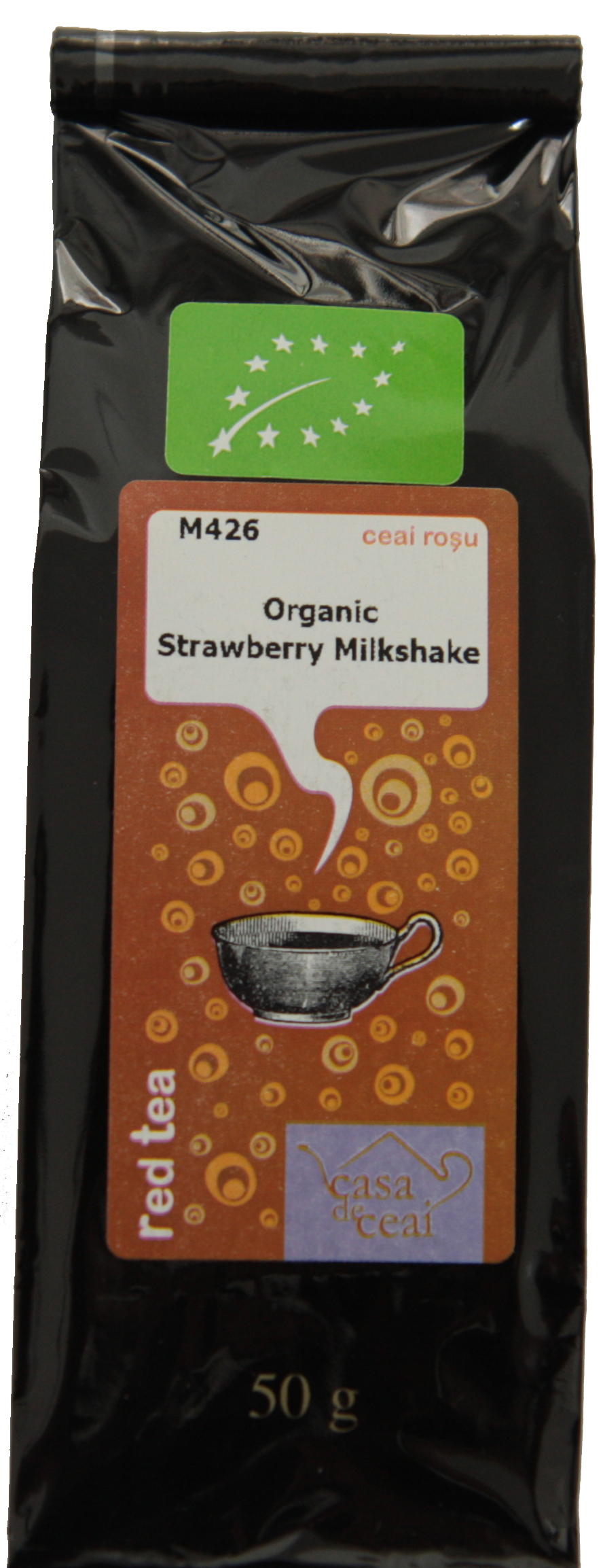 M426 Organic Strawberry Milkshake | Casa de ceai