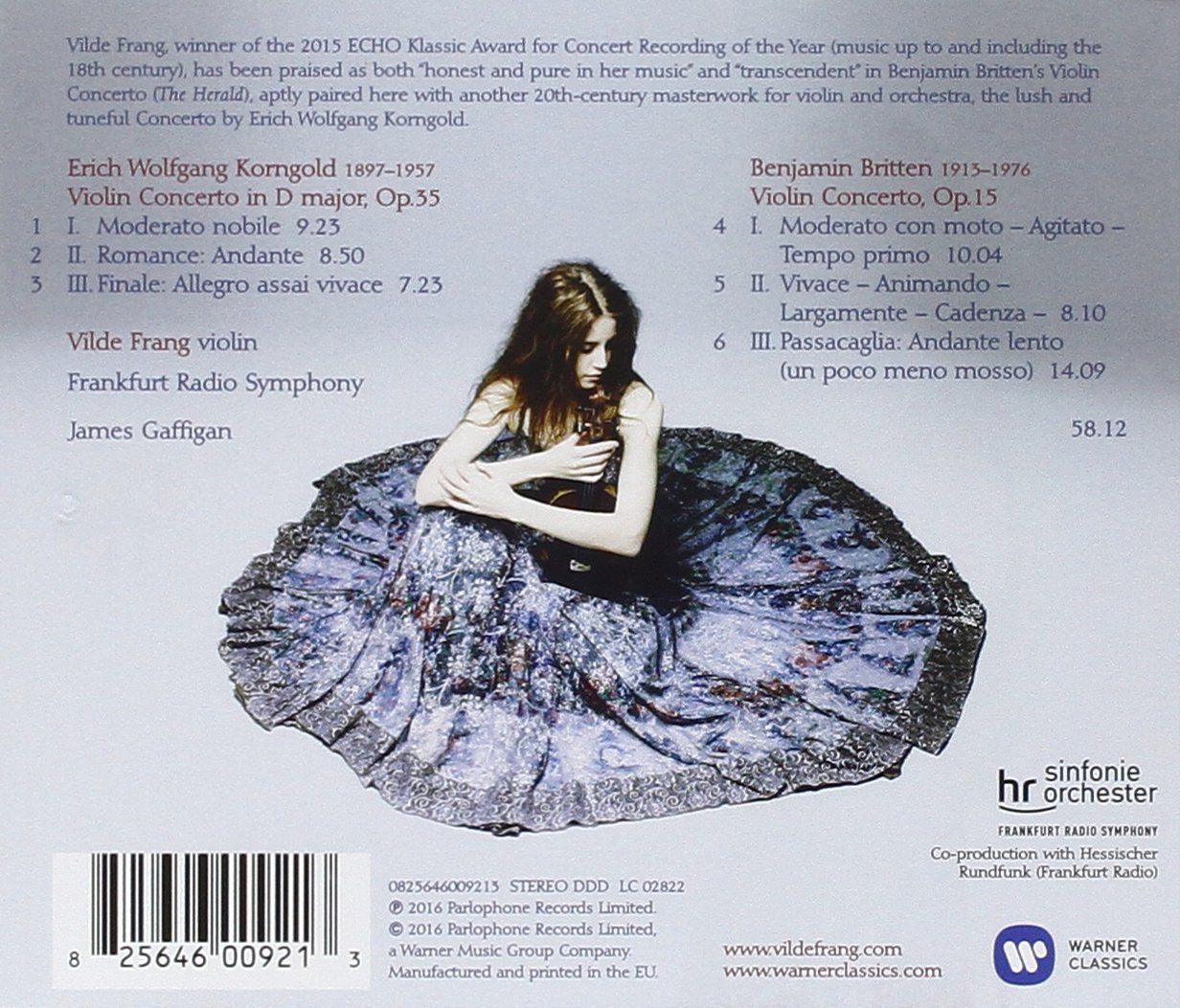 Britten, Korngold: Violin Concertos | Vilde Frang, Benjamin Britten, Erich Wolfgang Korngold - 1 | YEO