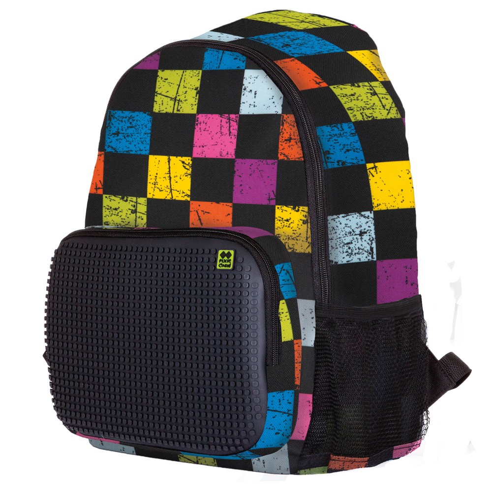 Rucsac - Daypack Multicolor Chequered / Black | Pixie Crew