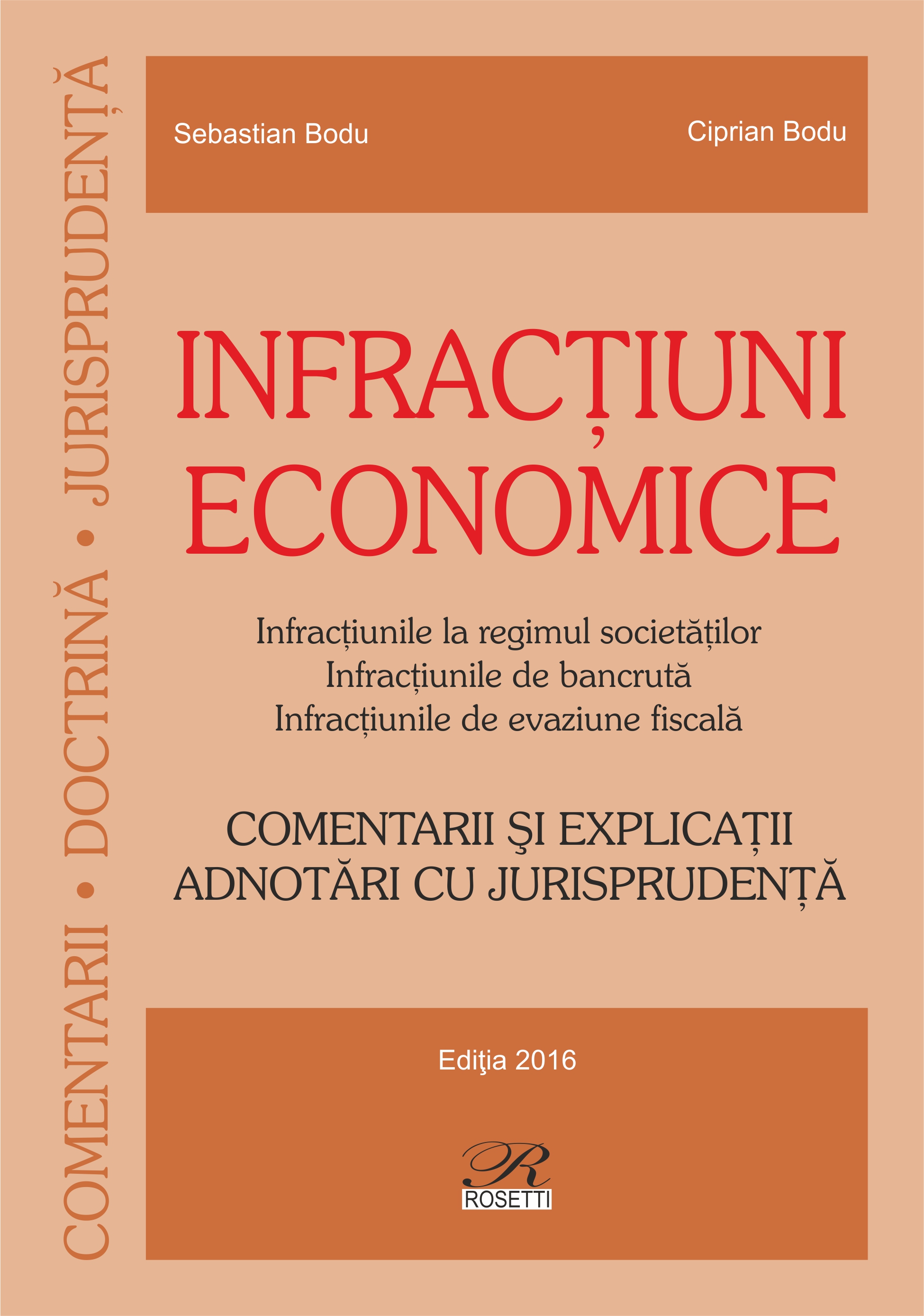 Infractiuni economice | Sebastian Bodu, Ciprian Bodu carturesti 2022