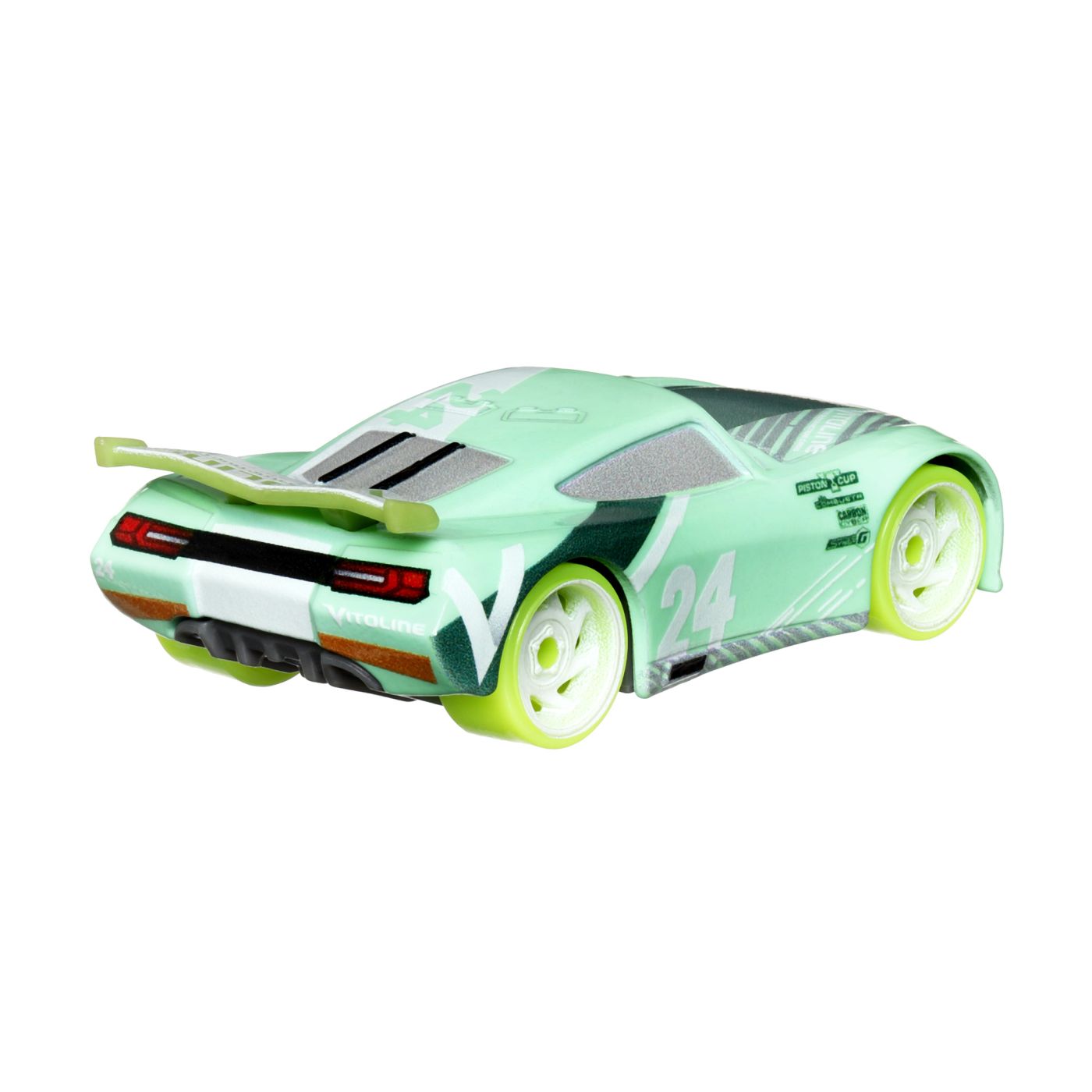Masinuta metalica Disney Cars 3 Glow Racers - Chase Racelott | Mattel - 1