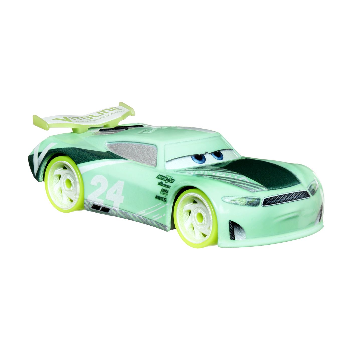 Masinuta metalica Disney Cars 3 Glow Racers - Chase Racelott | Mattel - 2