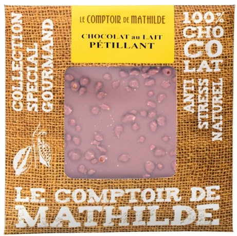 Tableta de ciocolata cu lapte si cristale de zahar | Comptoir de Mathilde