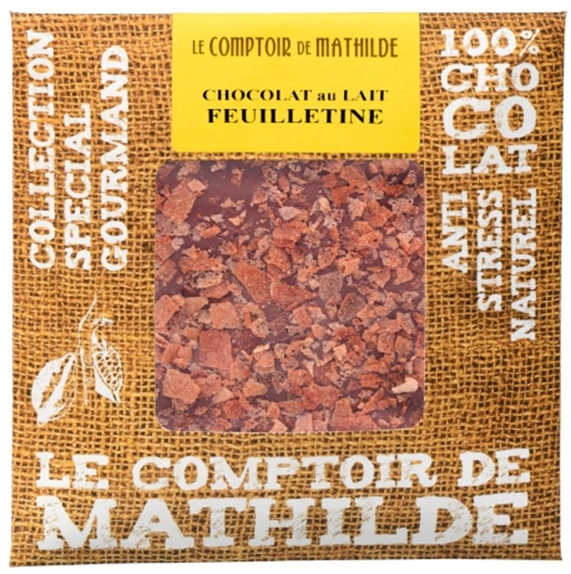 Tableta de ciocolata cu lapte si biscuiti | Comptoir de Mathilde