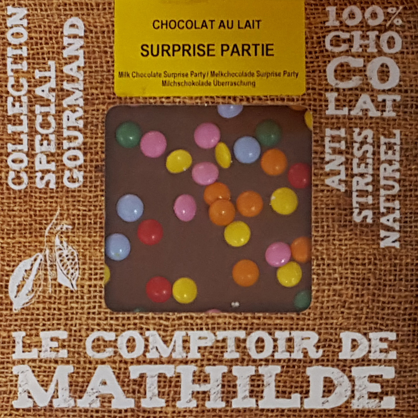 Tableta de ciocolata cu lapte si drajeuri | Comptoir de Mathilde