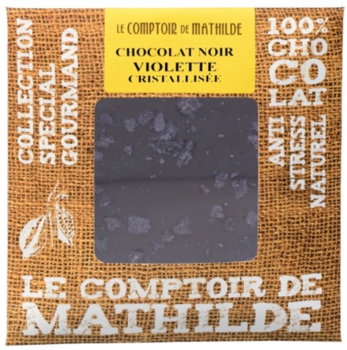 Tableta de ciocolata cu violete | Comptoir de Mathilde