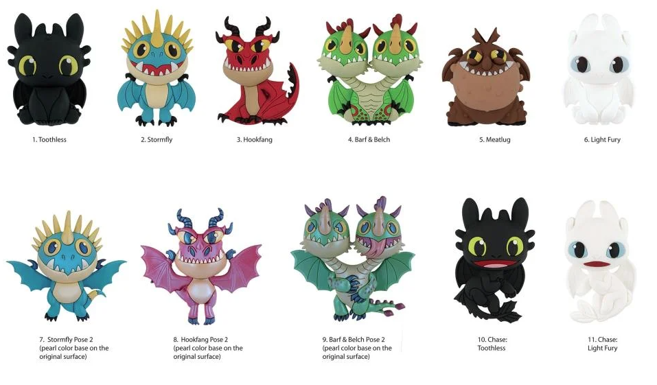 Clesti pentru pungi - How To Train Your Dragon, mai multe modele si culori | Monogram