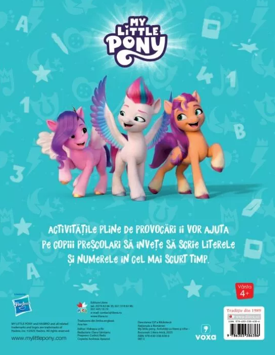 My Little Pony. Activitati cu litere si cifre |