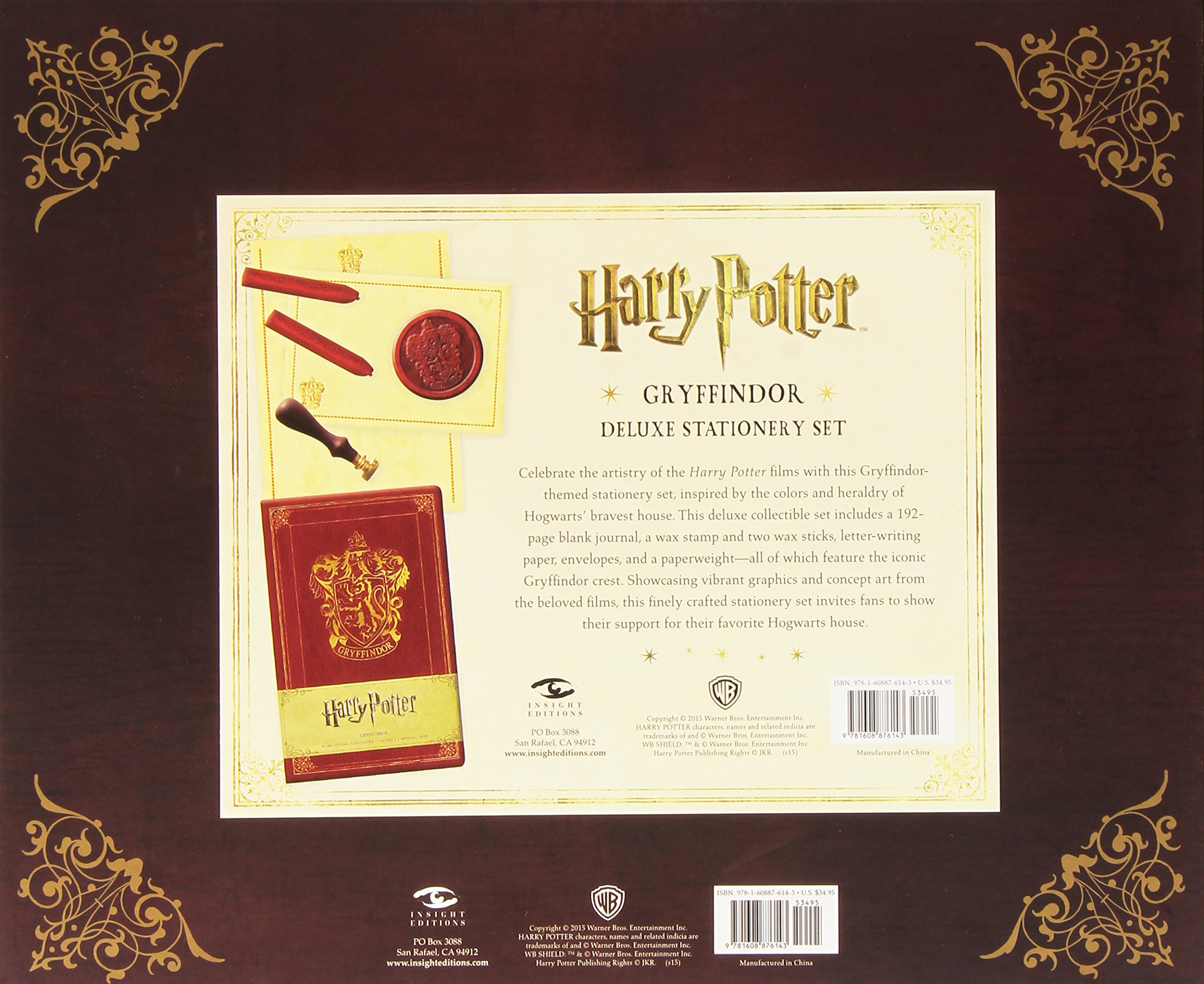 Harry Potter Stationary Set: Gryffindor | Exhibitions International
