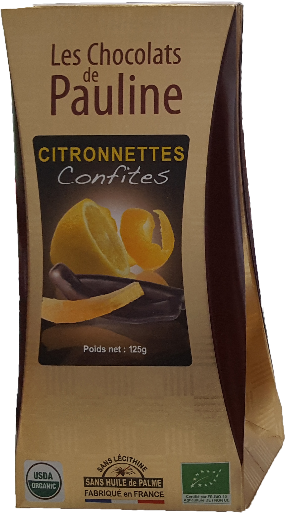 Bomboane ciocolata neagra si portocale - Les Chocolats de Pauline | Les Chocolats de Pauline